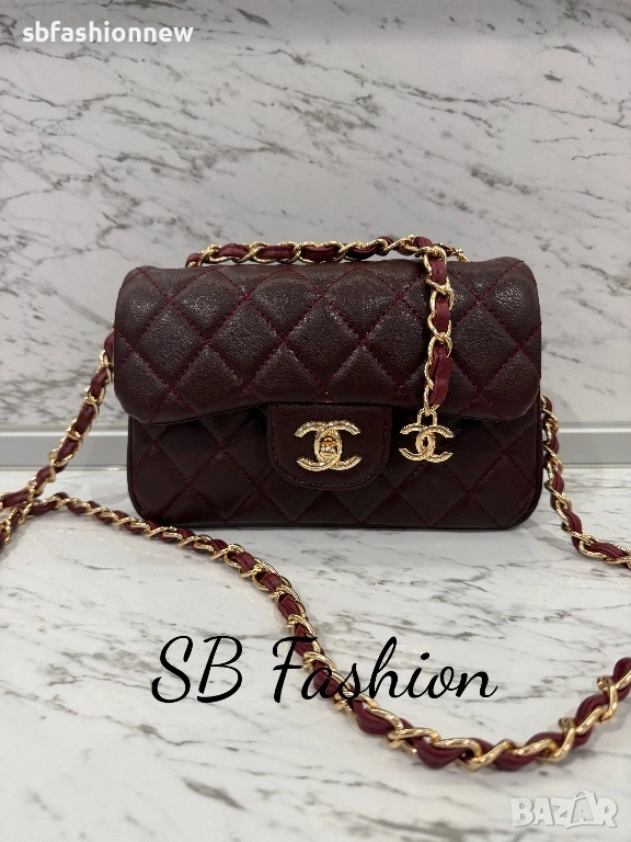 Chanel бордо чанта, снимка 1