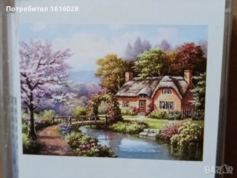 5D Диамантен гоблен - живопис Горска къща., снимка 1