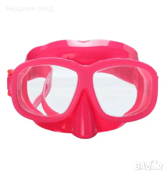 Маска за плуване, Розов, 3-6 години., снимка 1