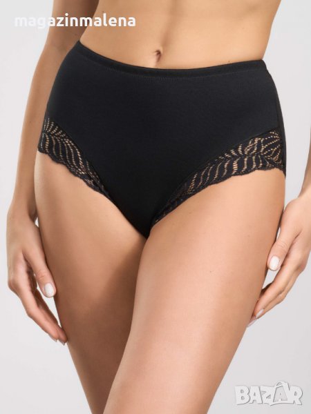 L,XL,3XL черни,телесни италиански 90% памучни оформящи бикини висока талия оформящо бельо, снимка 1