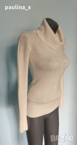Пуловер с щедра поло яка "Kenvelo"® / малък размер, снимка 1