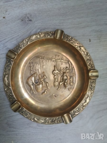 ретро пепелник,месинг, снимка 1