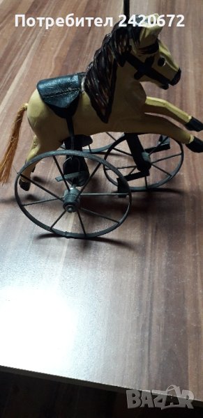 Ръчна  изработка -конче с колело, снимка 1