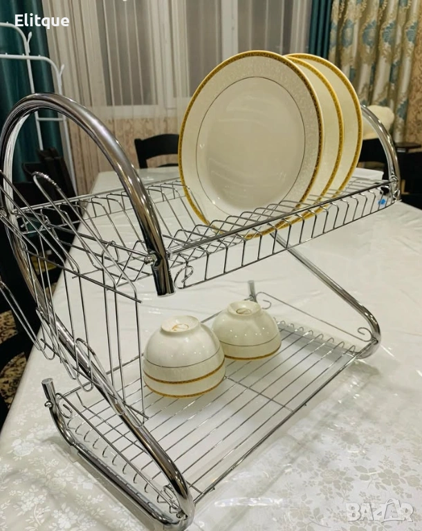 Сушилник за съдове Rosberg, 2нива, 40х38х24см., снимка 1