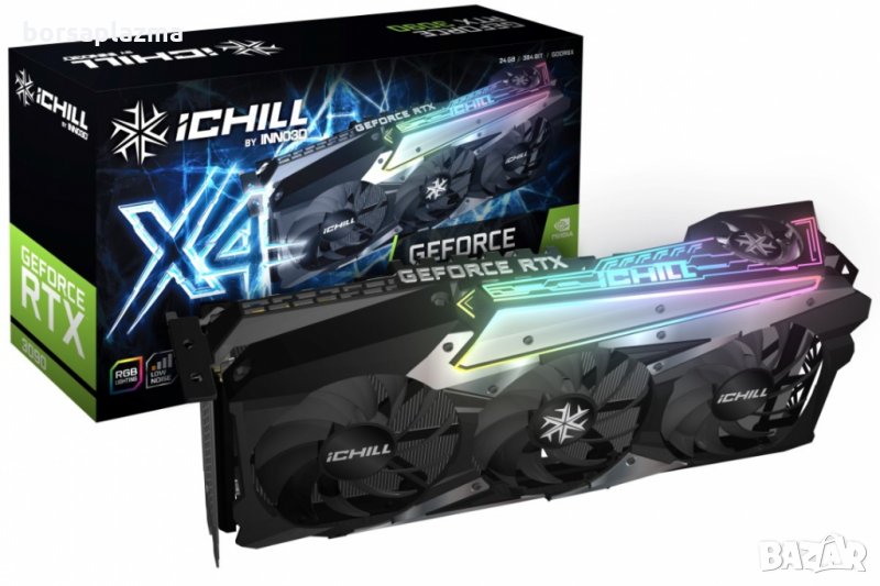 INNO3D GeForce RTX 3090 iChill X4, 24576 MB GDDR6X, снимка 1