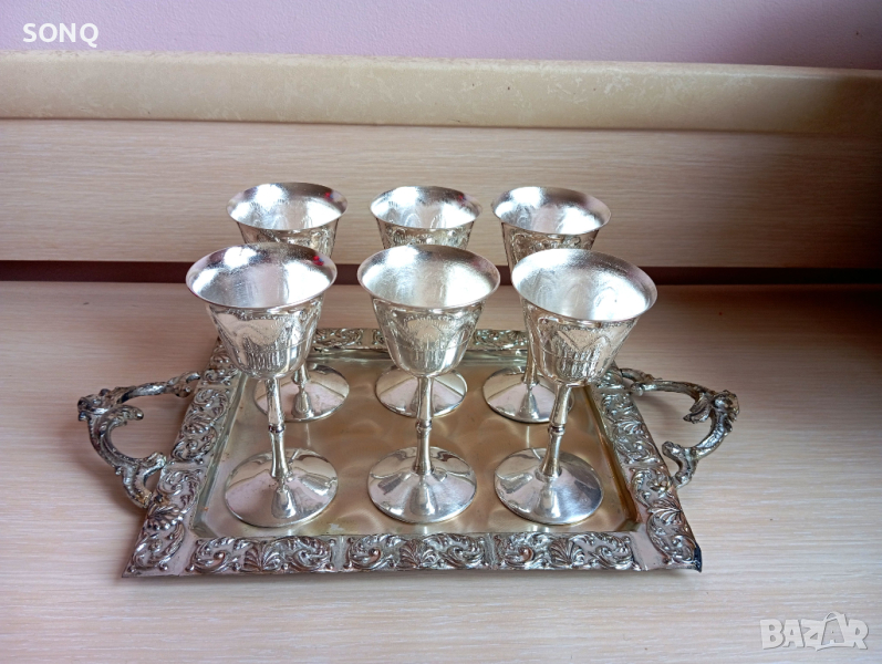 Страхотен Посребрен Сервиз, снимка 1