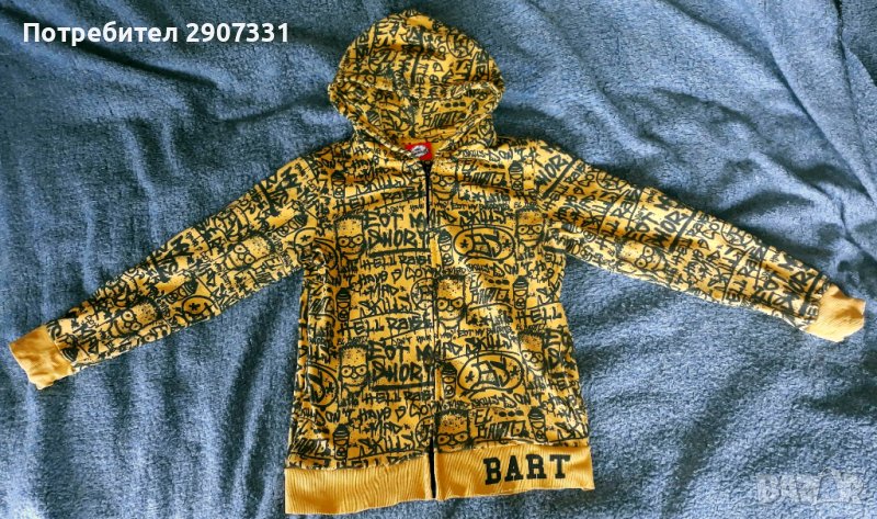 суичър с качулка (hoodie) Барт Симпсон. официален продукт, снимка 1