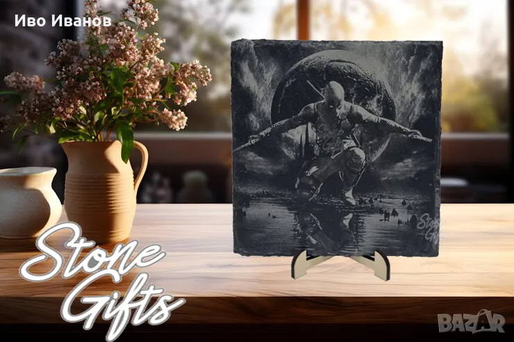 Гравирана гранитена плочка Deadpool, снимка 1