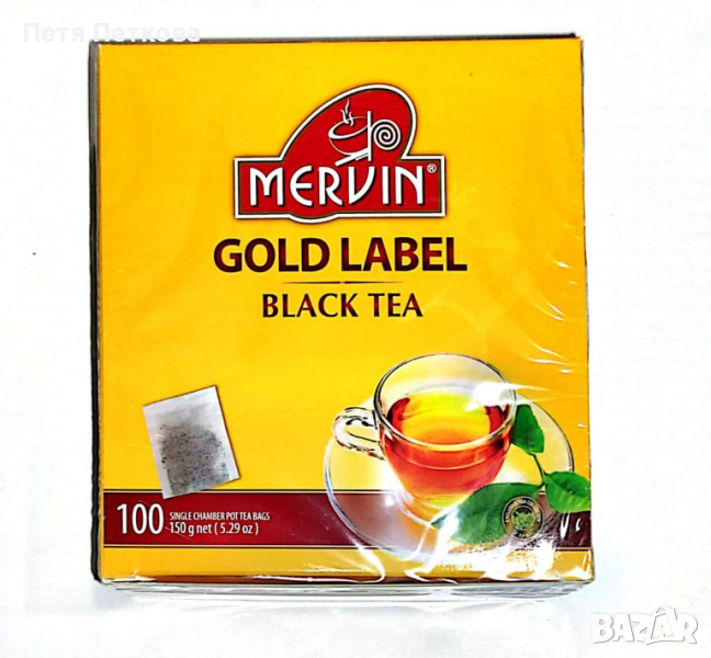 Черен чай MERVIN - 100бр., снимка 1