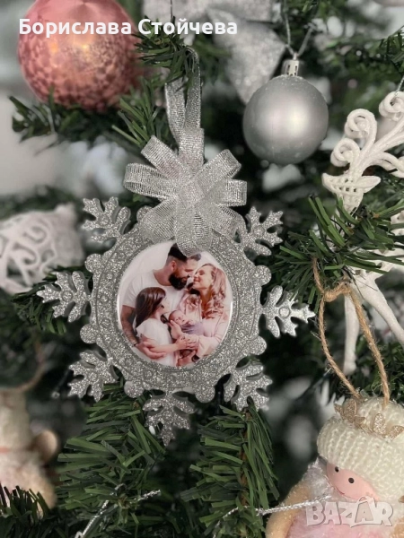 Коледна играчка със снимка , снимка 1