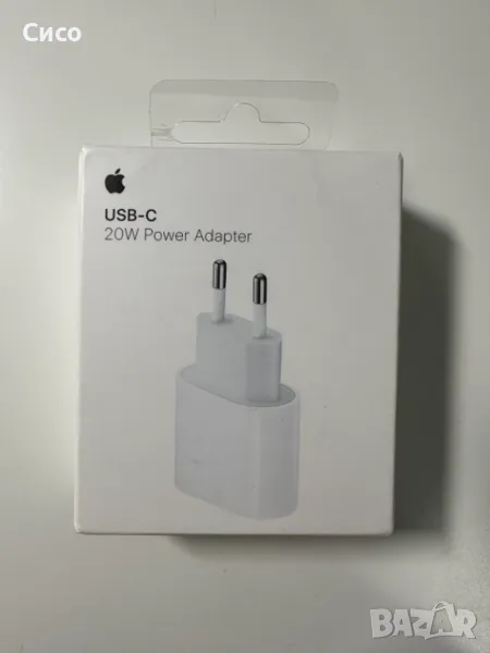 Apple 20W USB-C захранващ адаптер за iPhone или iPad - оригинален Apple, снимка 1