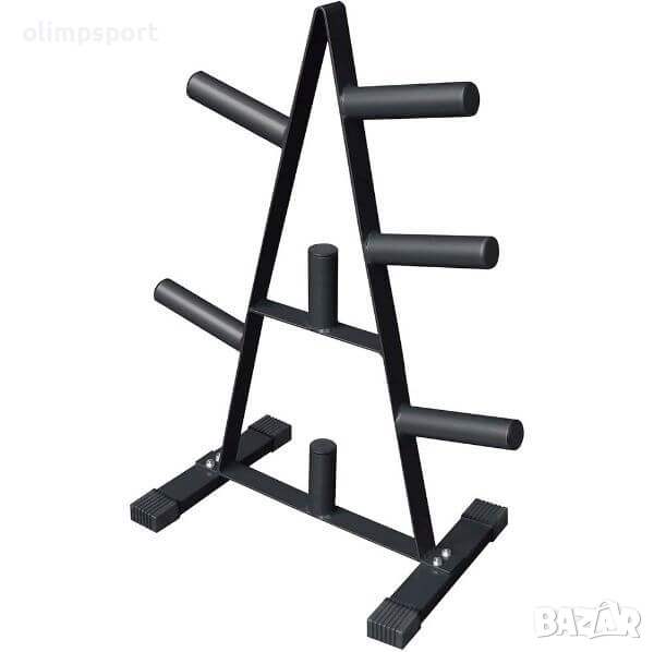 Стойка за олимпийски дискове 50 мм, с дизайн, който позволява лесен достъп за поставянето им. , снимка 1