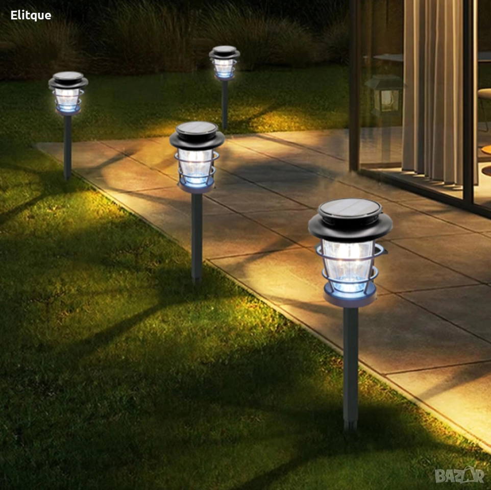 Соларна сензорна лампа с LED осветление Hop-8818F, снимка 1