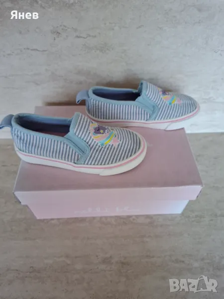 Детски гуменки, еспадрили Nelly Blu с еднорог, снимка 1