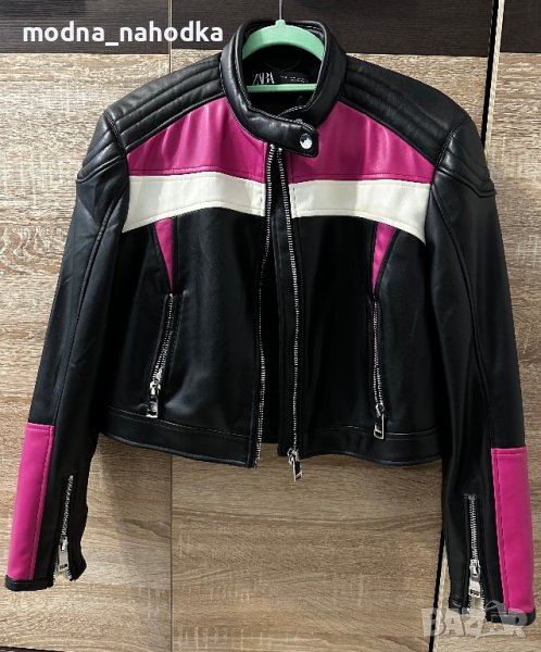 Чисто ново яке ZARA в черно и розово, снимка 1