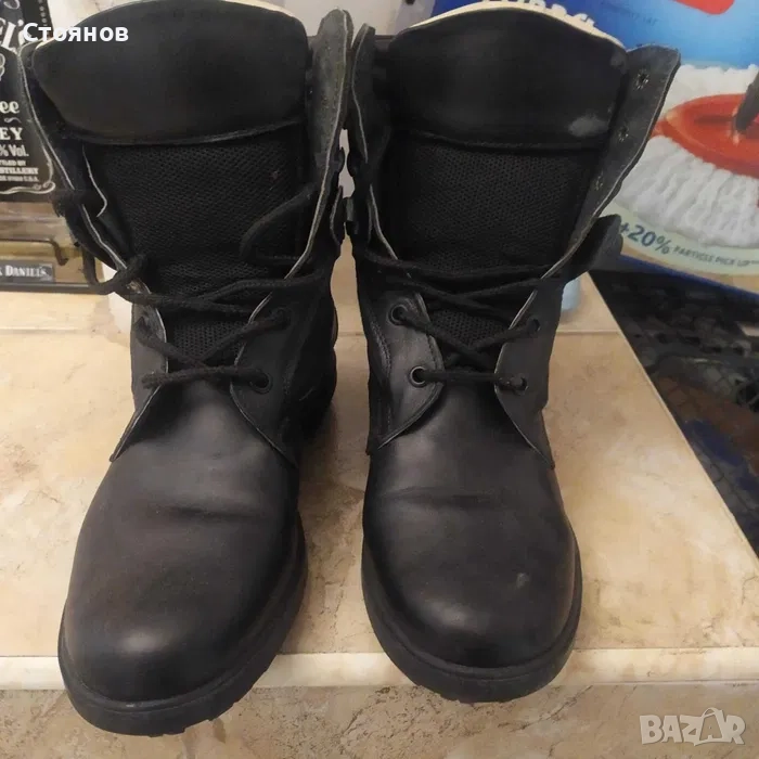 Дамски кубинки нови кожени, снимка 1