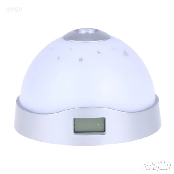 Детска лампа с прожектор „Нощно небе“ – магическа светлина и часовник в едно, снимка 1