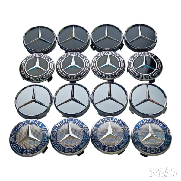 75мм Капачки за джанти за Мерцедес Mercedes-Benz, снимка 1