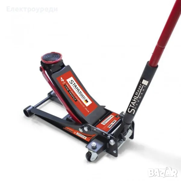 Немски Професионален Хидравличен Нископрофилен Крик 4 Тона 83-465мм, снимка 1