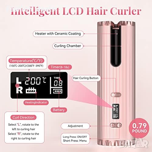 Нова Безжична автоматична маша за коса Къдрене оформяне на прическа, снимка 1