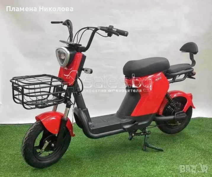 Електрическата тротинетка-скутер с кош, снимка 1