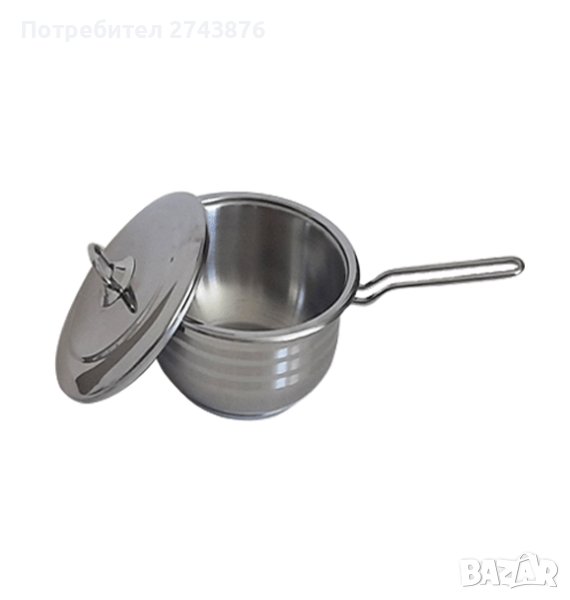  КАСЕРОЛА КМ МОДЕЛ ST 02 18 СМ МЕТАЛЕН КАПАК, снимка 1