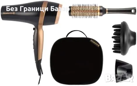 Нов Подаръчен комплект сешоар 2100W с дифузер и аксесоари Remington, снимка 1
