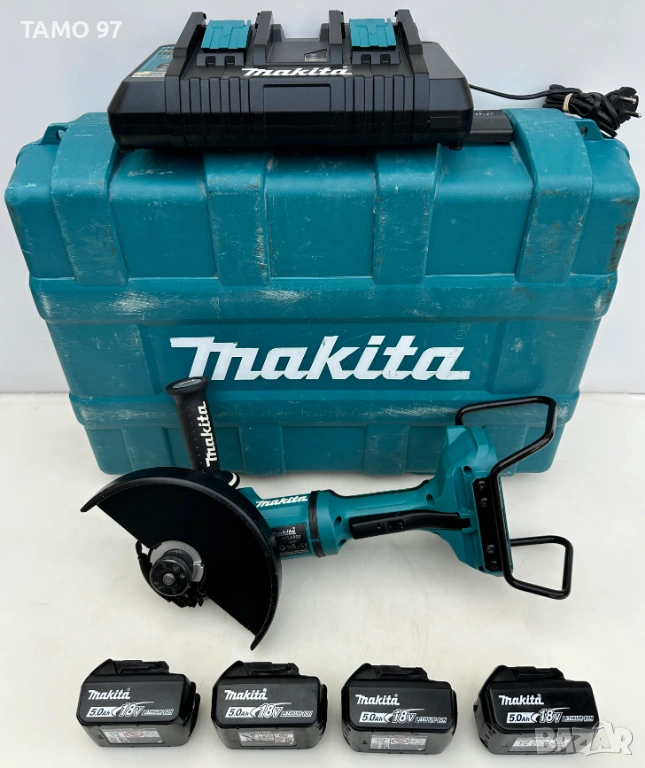 Makita DGA900 - Безчетков голям ъглошлайф 230мм 4x5.0Ah като нов!, снимка 1