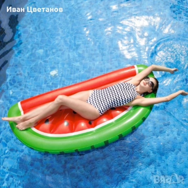 Надуваем матрак с форма на диня, снимка 1