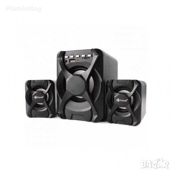 Тонколонки за компютър с Bluetooth Kisonli U-2500BT, 5W+3W*2, USB, снимка 1