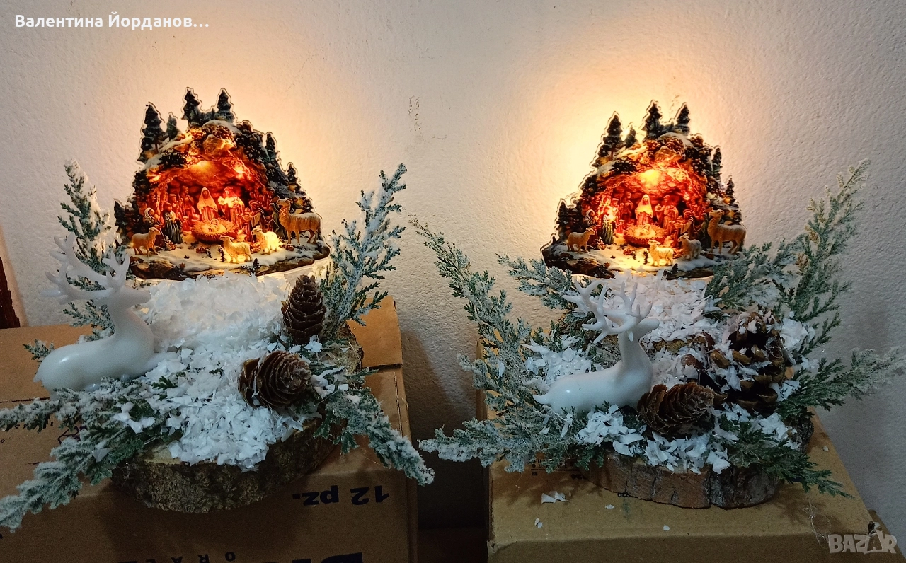 Светеща коледна декорация Рождество Христово , снимка 1