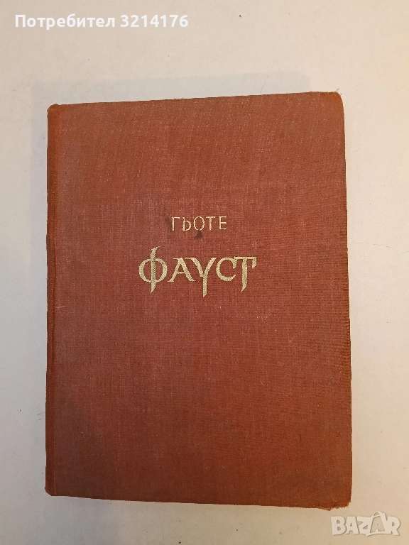 Фауст - Йохан Волфганг Гьоте, снимка 1