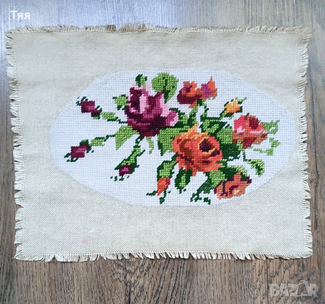 Гоблен с рози , снимка 1