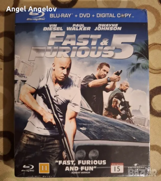 Бързи и яростни 5 Удар в Рио с български субтитри цена 40 лв нов в целофан , снимка 1