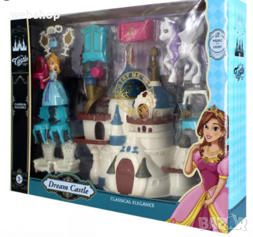 Детски замък с мелодии , Кукла и вълшебен кон Пегас , снимка 1