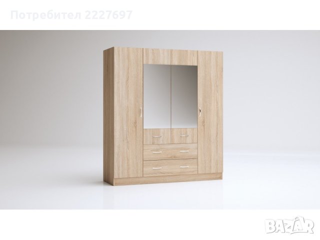 Гардероб АПОЛО 9 с 4 крила, снимка 1