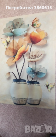 Lucky flowers - Луксозна светеща картина , снимка 1