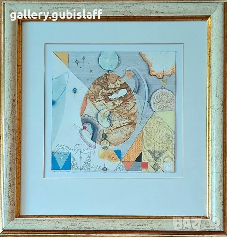 Картина, абстракция, худ. Цв. Казанджиев, 2018 г.