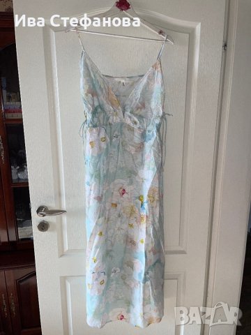 Нова разкошна XL елегантна ежедневна удобна рокля флорален десен нежни цветя , снимка 4 - Рокли - 41674883