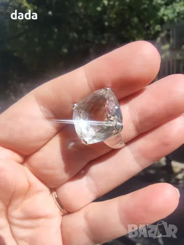 Swarovski пръстен Merlin с голям кристал размер 58, снимка 2 - Пръстени - 56116070