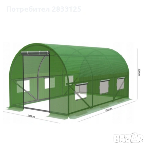 Здрава конструкция за оранжерия - поцинковани тръби и лесен монтаж