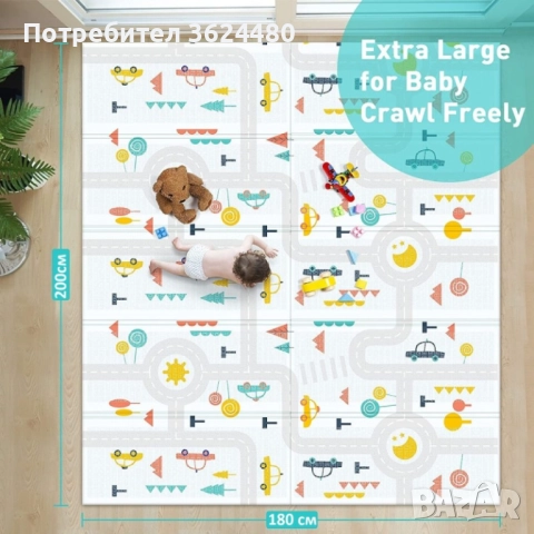 Водоустойчива подложка за игра - сгъваемо шарено килимче , снимка 15 - Други - 52773814