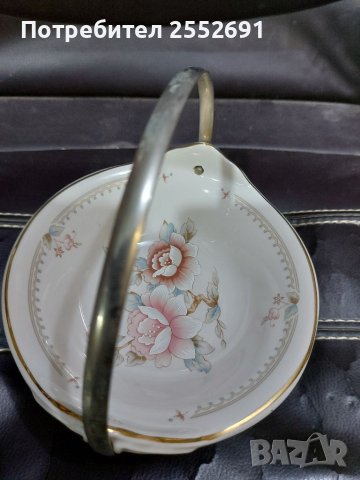 Порцеланов съд с дръжка , снимка 2 - Декорация за дома - 40411417