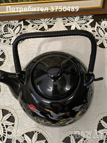 Порцеланов чайник , снимка 4 - Антикварни и старинни предмети - 53190194