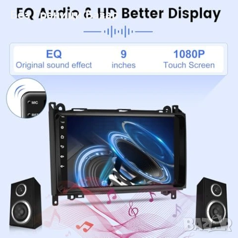 Нова 9″ Android мултимедия за Mercedes Sprinter с CarPlay и GPS за кола, снимка 8 - Друга електроника - 53015687