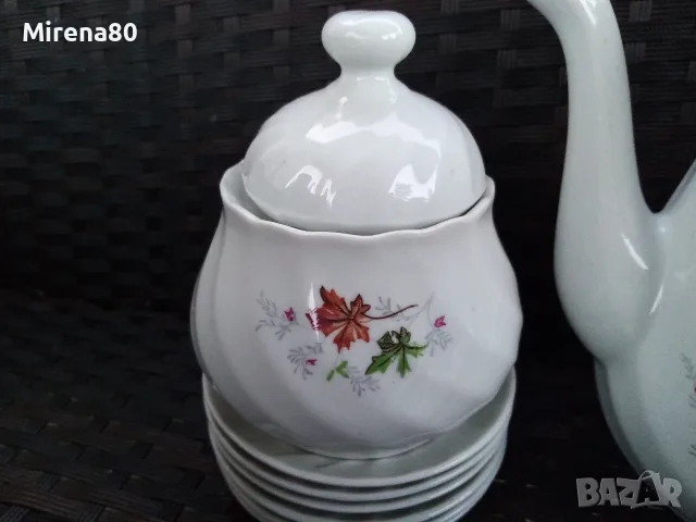 Български сервиз за кафе * Дъбов лист* - нов !, снимка 4 - Сервизи - 56061195