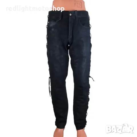 №4683 Мъжки панталон с връзки от набук, снимка 1
