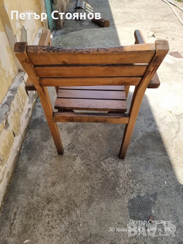 Масивни Дървени Столове, снимка 5 - Градински мебели, декорация  - 50850896