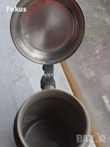 Стара немска халба за бира, снимка 4 - Антикварни и старинни предмети - 53384850