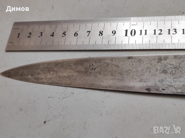 34 см оригинален Японски нож дамасков , снимка 4 - Антикварни и старинни предмети - 52954760